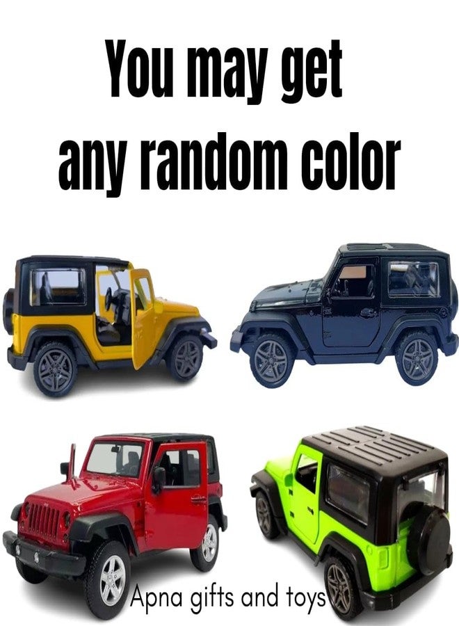 COLLEN ARRAY Thaar Car Toy Diecast Metal Toy for Kids|Pull Back Action| Miniature Scaled Models Toy Car (Colour May Be Different) Pack of 1 Realistic Look. Mini Thar 1:32 Openable Doors., Multicolor - Image 2